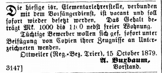 Die Synagoge in Ottweiler (Kreis Neunkirchen)